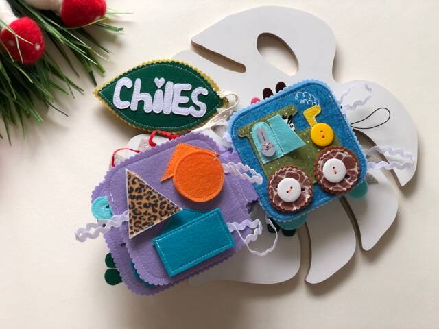 Personalised Felt Quiet Book From 6 Month To 2 Years, Educational Book, Felt Busy Book, Baby Activity Book. Activity Toys - image 1