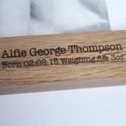 Personalised Christening Wish Wall Art - Small - Hanging Baptism Present Gifts Under 25 Poem New Baby Gift Token - thumbnail 2