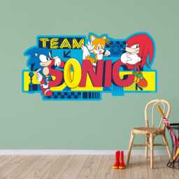 Sonic The Hedgehog Wall Sticker - Team Art - thumbnail 2