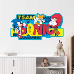 Sonic The Hedgehog Wall Sticker - Team Art - thumbnail 1