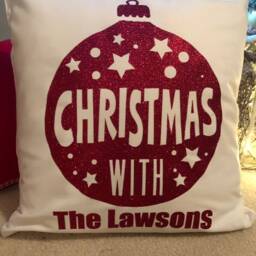 Personalised Family Christmas Cushion Cover - thumbnail 2