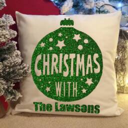 Personalised Family Christmas Cushion Cover - thumbnail 3