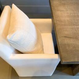Antique French Linen Pillow Cover, Textured Fabric - thumbnail 2