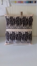 Handmade Knitted Shire Horse Image Cushion Cover With Infill