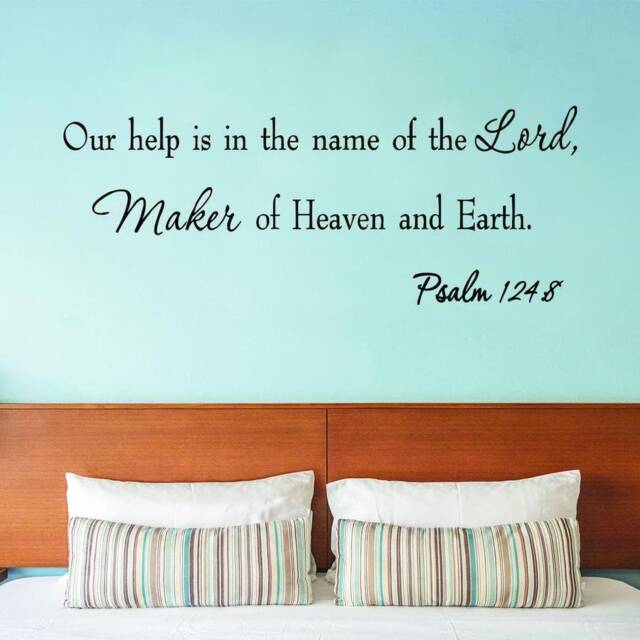 Vwaq Our Help Is in The Name Of Lord Psalm 1248 Wall Decal - image 1
