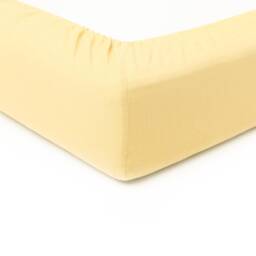 Linen Fitted Sheet in Butter Yellow, Natural Deep Pocket Bed Sheets Queen, Twin Bedding - thumbnail 3