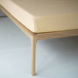 Linen Fitted Sheet in Butter Yellow, Natural Deep Pocket Bed Sheets Queen, Twin Bedding - thumbnail 1