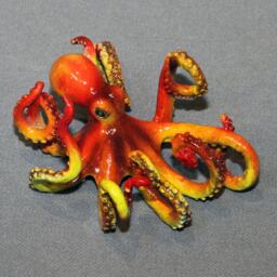 "Octopus Bronze Sculpture ""Oliver Octopus" - thumbnail 3