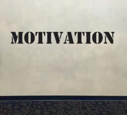 Fitness Wall Decal, Classroom Decor, Motivation Stencil Font Gym Decal - thumbnail 1