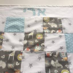 Passover Baby Gift, Personalized Blanket, Personalized Hebrew, Hebrew Name, Name Bris Minky Blanket - thumbnail 3