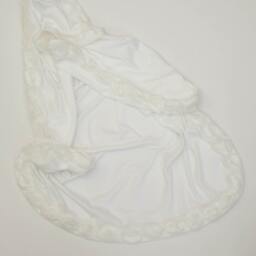 Baby Girl Blanket Personalized White Receiving Gift - thumbnail 2