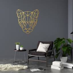 Geometric Lioness Wall Art, Minimalist, Modern, Abstract, Decal, Mural, Transfer, Boho -G031 , 5 Sizes, 36 Colour Options31 - thumbnail 1