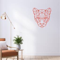 Geometric Lioness Wall Art, Minimalist, Modern, Abstract, Decal, Mural, Transfer, Boho -G031 , 5 Sizes, 36 Colour Options31 - thumbnail 3
