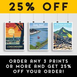 Galway Print - Ireland Travel Poster Wall Decoration - thumbnail 2