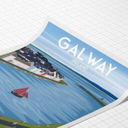 Galway Print - Ireland Travel Poster Wall Decoration - thumbnail 3