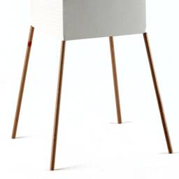 Leaf Floor Lamp 122cm - 4'0, Wood Stand - Minimalist Living Room Made From Resin Paper Material - Housewarming Gift Idea For Friends - thumbnail 4