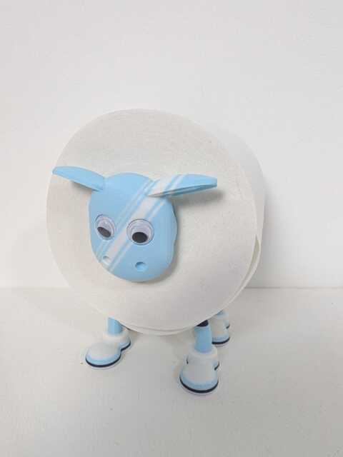 Manchester City Sheep Toilet Roll Holder - Funny Football Gift For Him Or Her, Quirky Bathroom Decor Present, Novelty Soccer Fan Present - image 1