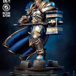 Hope Of A Doomed Kingdom - Paladin Knight Holy Warrior Medieval Fantasy Arthas Resin Figure 16K - thumbnail 3