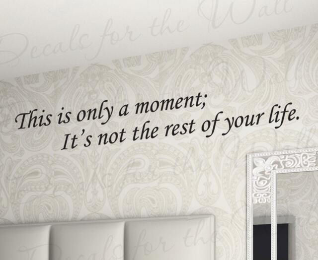 Is Only Moment Vinyl Wall Art Saying Decor Decal Lettering Quote Sticker In29 - image 1