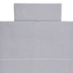 Kraftkids Muslin Bedding Set, Grey With Polka Dots Duvet Cover 135 X 100 cm, Pillowcase 40 60 cm Duvet 140 200 80 cm - thumbnail 2