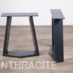 Dining Table Legs, Heavy Duty Steel Industrial Bench Modern Coffee Live Edge Set Of 2 - thumbnail 4