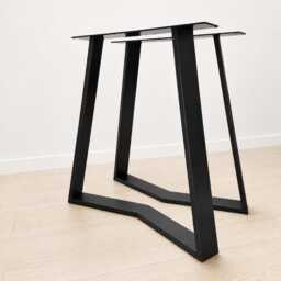 Dining Table Legs, Heavy Duty Steel Industrial Bench Modern Coffee Live Edge Set Of 2 - thumbnail 2