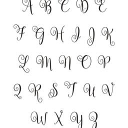 Monogram Initial Vinyl Wall Decal Family Name Decor - thumbnail 2