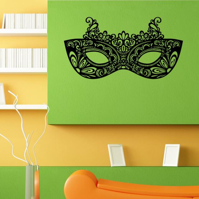 Masquerade Mask Wall Sticker Vinyl Mural Decal Home House Apartment Art Decor Free Shipping L083 - image 1