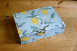 William Morris Lemons Aqua Box File A4 Home Office Collection - thumbnail 1