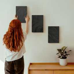 Canvas Wall Art Set Of 3 - Dark Marble Elegant Textures in A Glamorous Style, Black Photo Print, Natural Decor - thumbnail 3