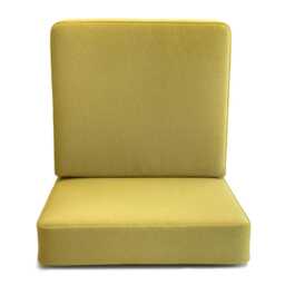 "Custom Seat Cushions/Microvelour Set Of 2 Cushion For Armchair Pouf Different Thickness - 3""/ 4" - thumbnail 2