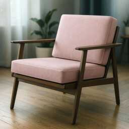"Custom Seat Cushions/Microvelour Set Of 2 Cushion For Armchair Pouf Different Thickness - 3""/ 4" - thumbnail 3