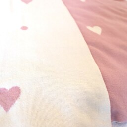 Personalized Heart Baby Blanket - Ultra-Soft Organic Cotton, Knitted-In Name, Toddler Throw Gift - thumbnail 3
