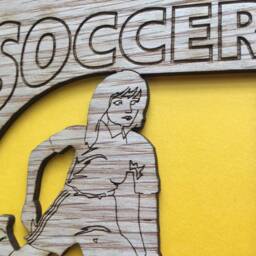 Personalized Soccer Picture Frame 5x7 Holds 3x4 Photo - thumbnail 3