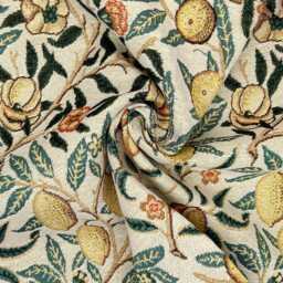 Custom Made William Morris Pomegranate Natural Blackout/Lining Curtains Pinch /Triple Pleat - thumbnail 3