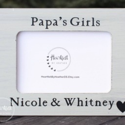 Custom Papa's Girls Picture Frame - Personalized Granddaughter Gift - thumbnail 2