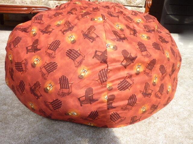 Adirondack Bean Bag Chair Cover - Lantern, Orange, Burnt Red, Yellow, Beach, Beach Gift Under 75 Etsy Kids - image 1