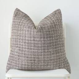 Brown Neutral Hemp Hand Woven Pillow Cover - thumbnail 3
