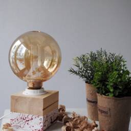 Scandinavian Decor Modern Table Lamp, Rustic Bedside Modern Farmhouse Small Lamp - thumbnail 3