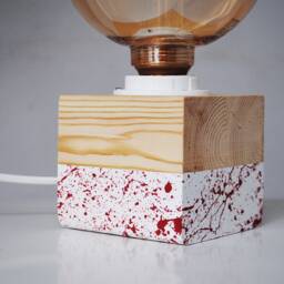 Scandinavian Decor Modern Table Lamp, Rustic Bedside Modern Farmhouse Small Lamp - thumbnail 2