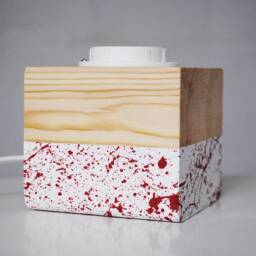 Scandinavian Decor Modern Table Lamp, Rustic Bedside Modern Farmhouse Small Lamp - thumbnail 4