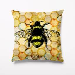 Honeycomb Bee Garden Cushion - Waterproof Outdoor Water Resistant Cushions Pillows 18 - thumbnail 1