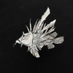 Lionfish Foil Sculpture Handmade Christmas Ornament - thumbnail 3