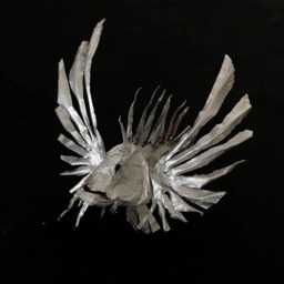 Lionfish Foil Sculpture Handmade Christmas Ornament - thumbnail 2