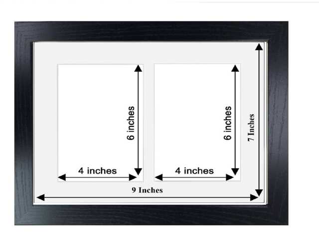 Black Veneer Collage Picture Frame Holds Two 4x6 Photos - image 1