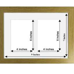 Black Veneer Collage Picture Frame Holds Two 4x6 Photos - thumbnail 2