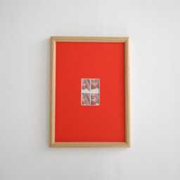 Oak Wood Picture Frame, Colorful Matboard, Custom Opening Size 2x3 4x6 5x7 - thumbnail 4