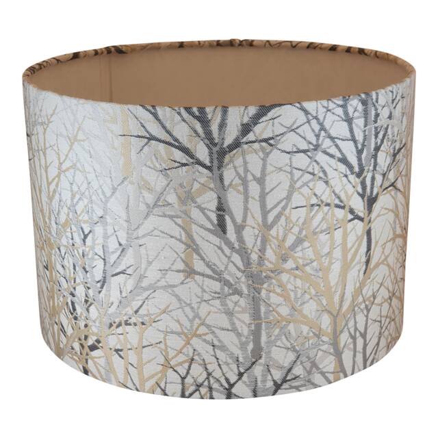 Bolderwood Handmade Lampshade - Tree-Inspired Decor For Your Home Stylish Gold & Grey Highlights - image 1