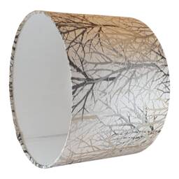 Bolderwood Handmade Lampshade - Tree-Inspired Decor For Your Home Stylish Gold & Grey Highlights - thumbnail 2