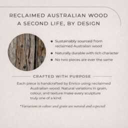 Reclaimed Wood Snapper Fish Sculpture - Handcrafted Australian Coastal Wall Art - thumbnail 4